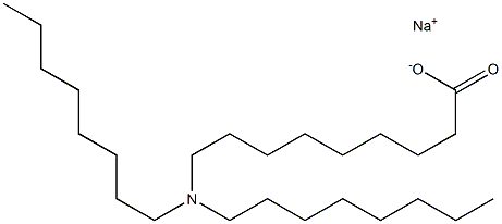 9-(Dioctylamino)nonanoic acid sodium salt Struktur