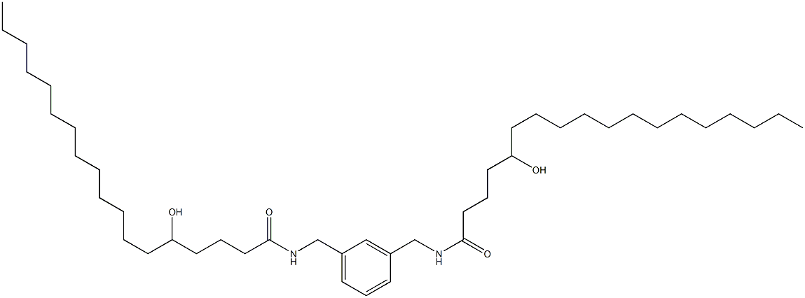 N,N'-(1,3-Phenylenebismethylene)bis(5-hydroxystearamide) Struktur