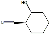 (1S,2R)-2-Hydroxycyclohexane-1-carbonitrile Struktur