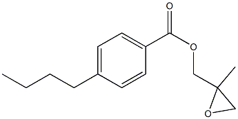 4-Butylbenzoic acid 2-methylglycidyl ester Struktur