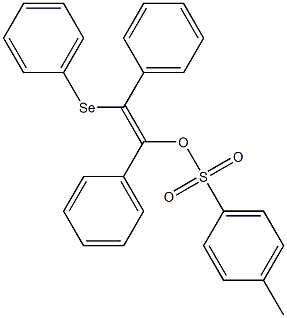 p-Toluenesulfonic acid (E)-1,2-diphenyl-2-(phenylseleno)ethenyl ester Struktur