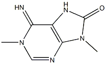 1,6,7,9-Tetrahydro-6-imino-1,9-dimethyl-8H-purine-8-one Struktur