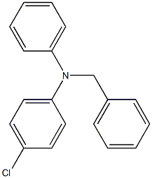 N-Phenyl-N-(4-chlorophenyl)benzylamine Struktur