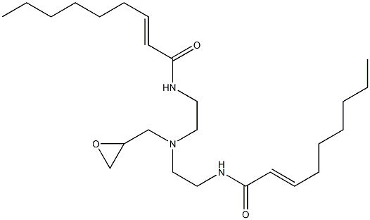 N,N-Bis[2-(2-nonenoylamino)ethyl]glycidylamine Struktur