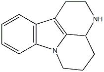 2,3,3a,4,5,6-Hexahydro-1H-indolo[3,2,1-de][1,5]naphthyridine Struktur