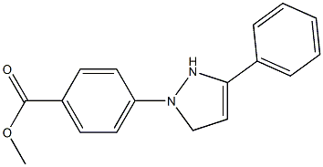 4-(3-Phenyl-3-pyrazolin-1-yl)benzoic acid methyl ester Struktur