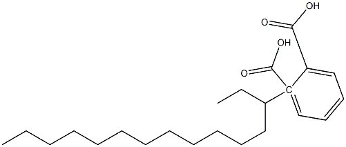 (+)-Phthalic acid hydrogen 1-[(S)-1-ethyltridecyl] ester Struktur