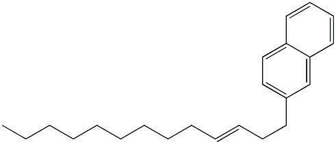 2-(3-Tridecenyl)naphthalene Struktur