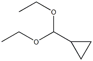 Cyclopropanecarbaldehyde diethyl acetal Struktur