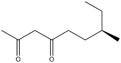 [R,(-)]-7-Methyl-2,4-nonanedione Struktur