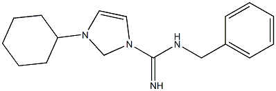 N1-Benzyl-N2-cyclohexyl-1H-imidazole-1-carboxamidine Struktur