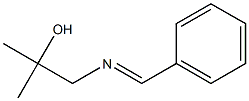 2-(Benzylideneamino)-1-methyl-1-methylethanol Struktur