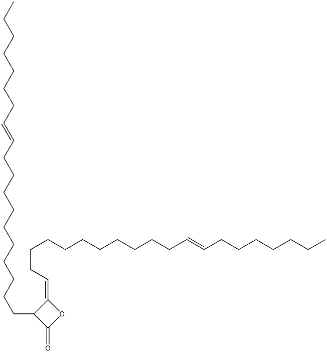 3-(11-Nonadecenyl)-4-(12-icosen-1-ylidene)oxetan-2-one Struktur