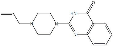 2-[4-(2-Propenyl)-1-piperazinyl]quinazolin-4(3H)-one Struktur