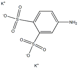 4-Amino-1,2-benzenedisulfonic acid dipotassium salt Struktur