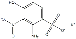 2-Amino-4-hydroxy-3-nitrobenzenesulfonic acid potassium salt Struktur