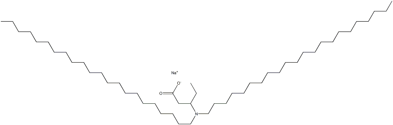 3-(Didocosylamino)valeric acid sodium salt Struktur