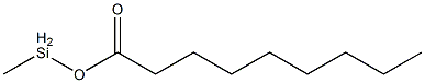 Nonanoic acid methylsilyl ester Struktur