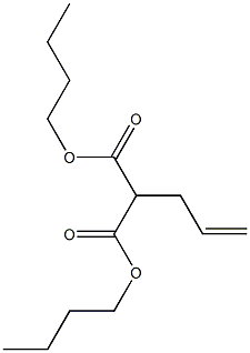 Allylmalonic acid dibutyl ester Struktur