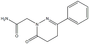 3-Phenyl-5,6-dihydro-6-oxopyridazine-1(4H)-acetamide Struktur