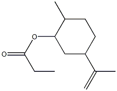 Propionic acid 2-methyl-5-(1-methylethenyl)cyclohexyl ester Struktur