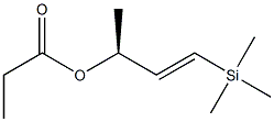 Propanoic acid (E,S)-1-(trimethylsilyl)-1-buten-3-yl ester Struktur