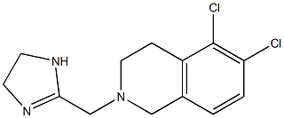 2-[[(1,2,3,4-Tetrahydro-5,6-dichloroisoquinolin)-2-yl]methyl]-4,5-dihydro-1H-imidazole Struktur