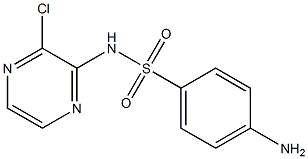 4-Amino-N-(3-chloropyrazin-2-yl)benzenesulfonamide Struktur