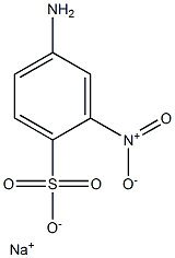 4-Amino-2-nitrobenzenesulfonic acid sodium salt Struktur