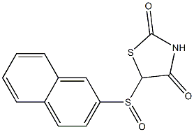 5-(2-Naphthalenylsulfinyl)thiazolidine-2,4-dione Struktur