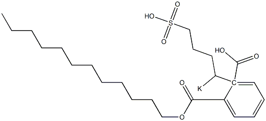 Phthalic acid 1-dodecyl 2-(1-potassiosulfobutyl) ester Struktur