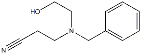 3-[N-Benzyl-N-(2-hydroxyethyl)amino]propionitrile Struktur