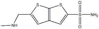 5-[(Methylamino)methyl]thieno[2,3-b]thiophene-2-sulfonamide Struktur