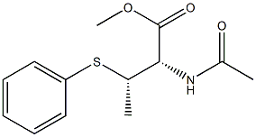 (2S,3S)-3-Phenylthio-2-(acetylamino)butanoic acid methyl ester Struktur