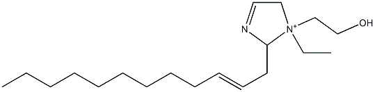 2-(2-Dodecenyl)-1-ethyl-1-(2-hydroxyethyl)-3-imidazoline-1-ium Struktur