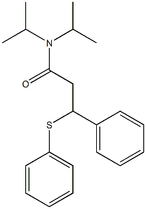 N,N-Diisopropyl-3-phenyl-3-(phenylthio)propanamide Struktur