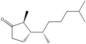 (2S,3S)-2-Methyl-3-[(1S)-1,5-dimethylhexyl]cyclopentanone Struktur