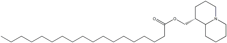 Stearic acid [[(1R)-octahydro-2H-quinolizin]-1-ylmethyl] ester Struktur