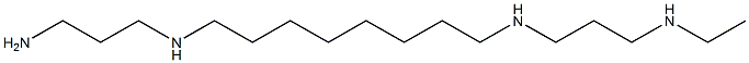 N-(3-Aminopropyl)-N'-(3-ethylaminopropyl)-1,8-octanediamine Struktur