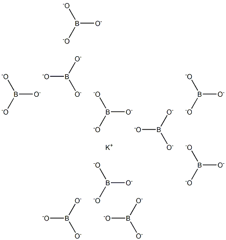 Potassium decaborate Struktur