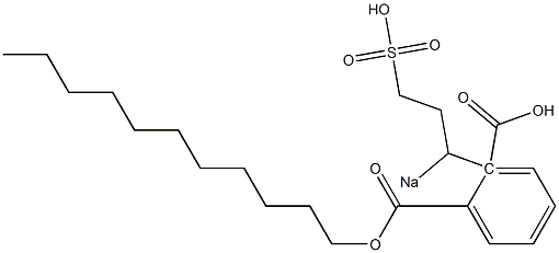 Phthalic acid 1-undecyl 2-(1-sodiosulfopropyl) ester Struktur