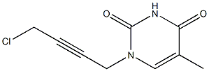 1-(4-Chloro-2-butynyl)thymine Struktur