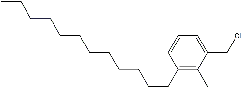 3-Dodecyl-2-methylbenzyl chloride Struktur