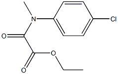 N-(4-Chlorophenyl)-N-methyloxamidic acid ethyl ester Struktur