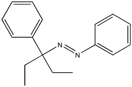 3-Phenyl-3-(phenylazo)pentane Struktur