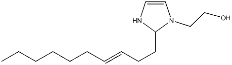 2-(3-Decenyl)-4-imidazoline-1-ethanol Struktur