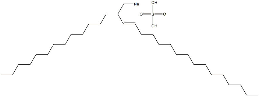 Sulfuric acid 2-tridecyl-3-octadecenyl=sodium ester salt Struktur