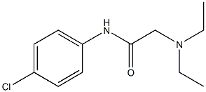 N-[4-Chlorophenyl]-2-(diethylamino)acetamide Struktur