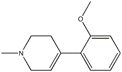 1-Methyl-4-(2-methoxyphenyl)-1,2,3,6-tetrahydropyridine Struktur