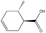 (1S,6S)-6-Methyl-3-cyclohexene-1-carboxylic acid Struktur